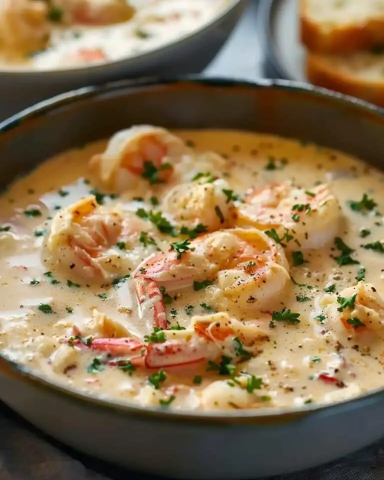 Creamy Crab and Shrimp Seafood Bisque