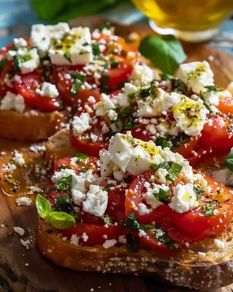 Cretan Dakos Salad (Greek Tomato & Feta Toast)