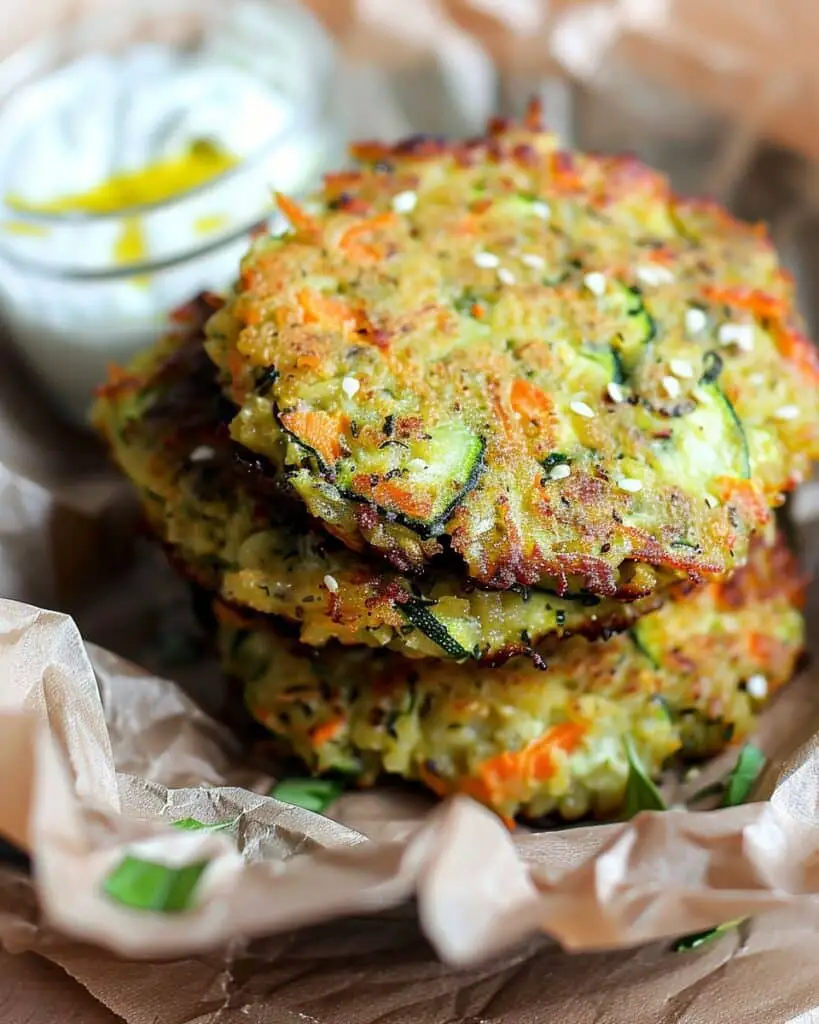 Crispy Zucchini and Carrot Fritters
