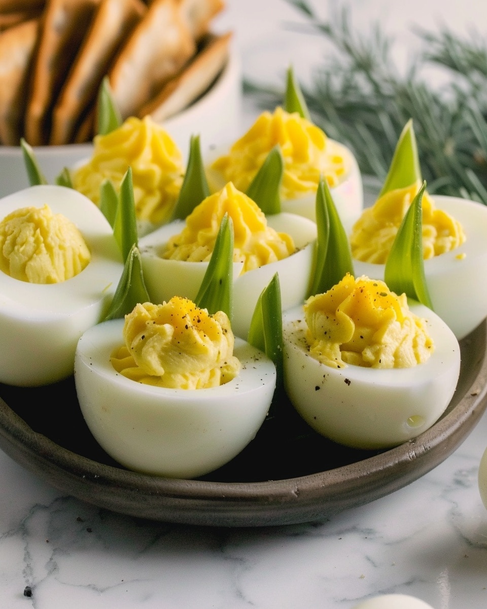 Deviled Egg Tulip Charcuterie Platter