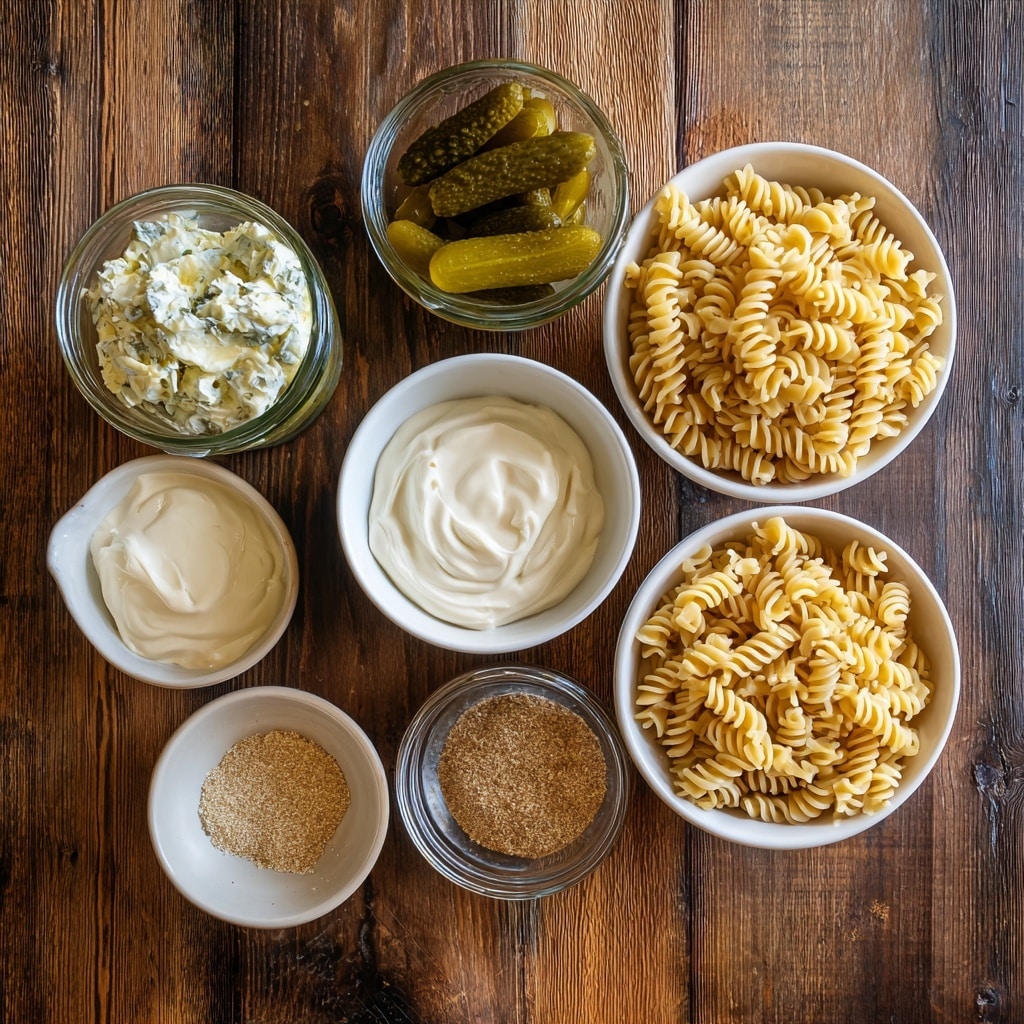 Dill Pickle Pasta Salad