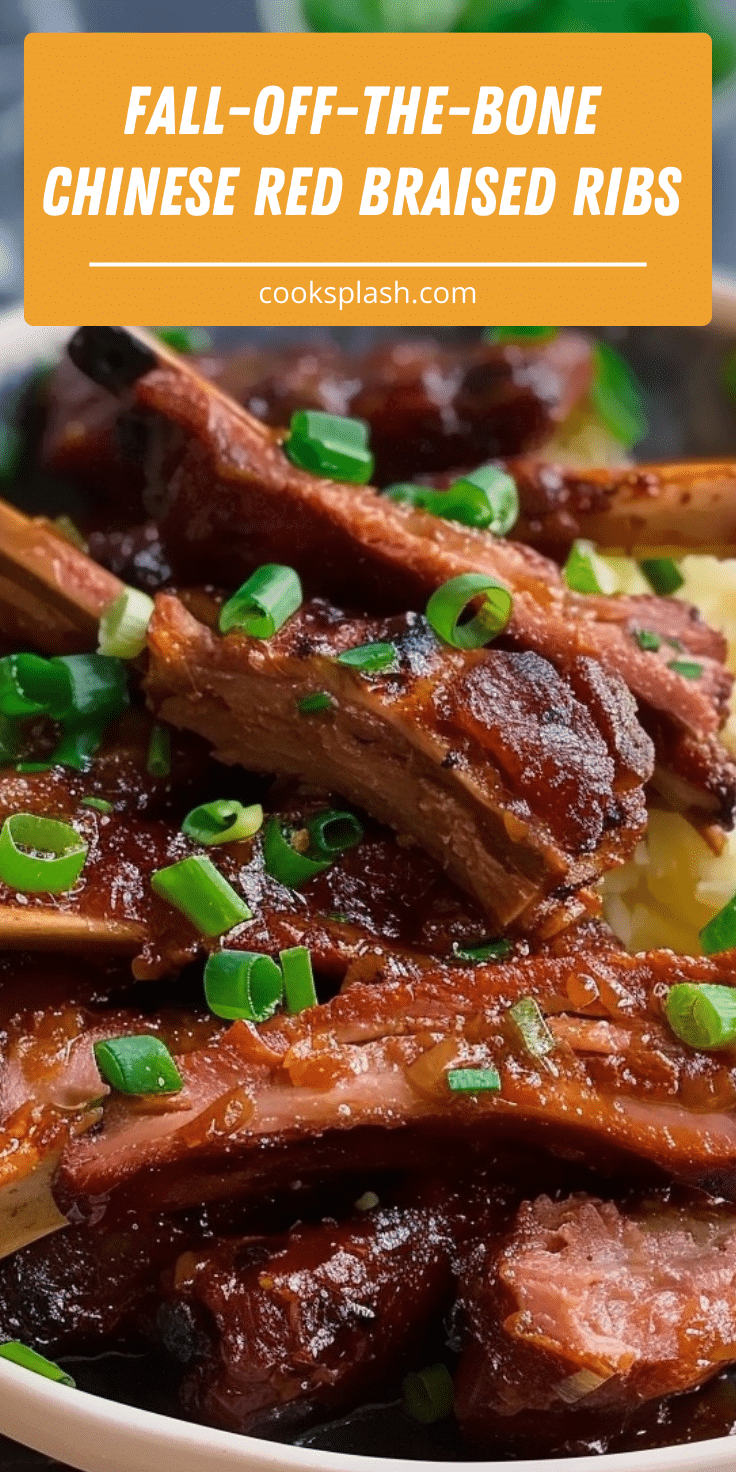 Fall-Off-The-Bone Chinese Red Braised Ribs | Cook Splash
