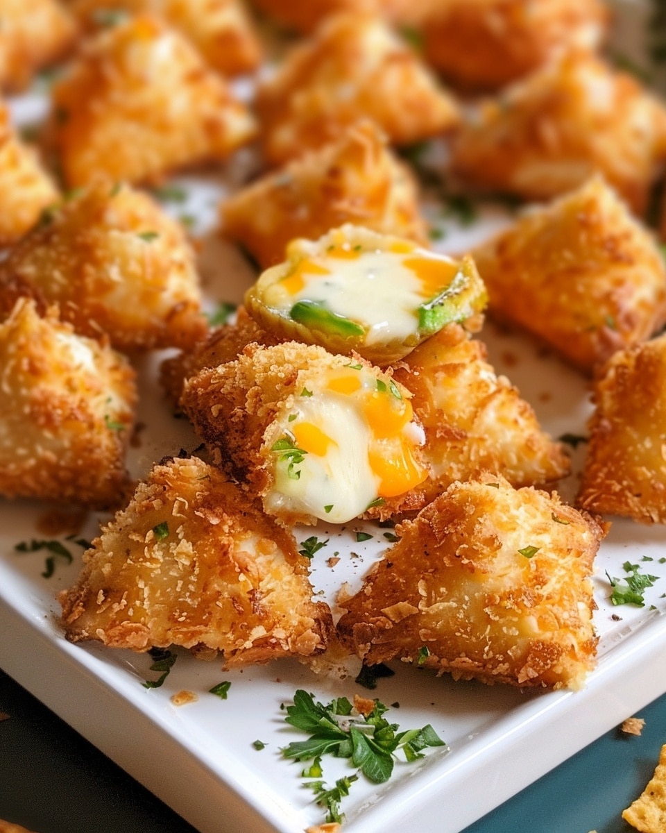 Ho to make Fried Cheese Stuffed Doritos