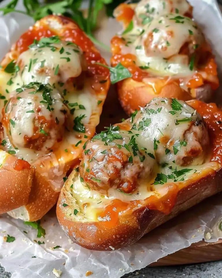 Garlic Bread Meatball Subs