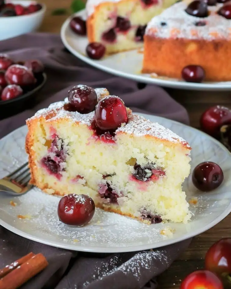 German Sour Cherry Cake (Sauerkirschkuchen)
