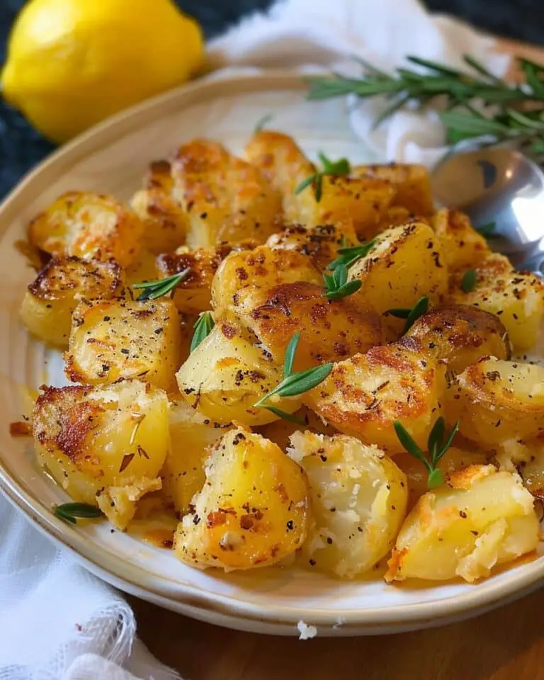 Greek Lemon Garlic Roasted Potatoes