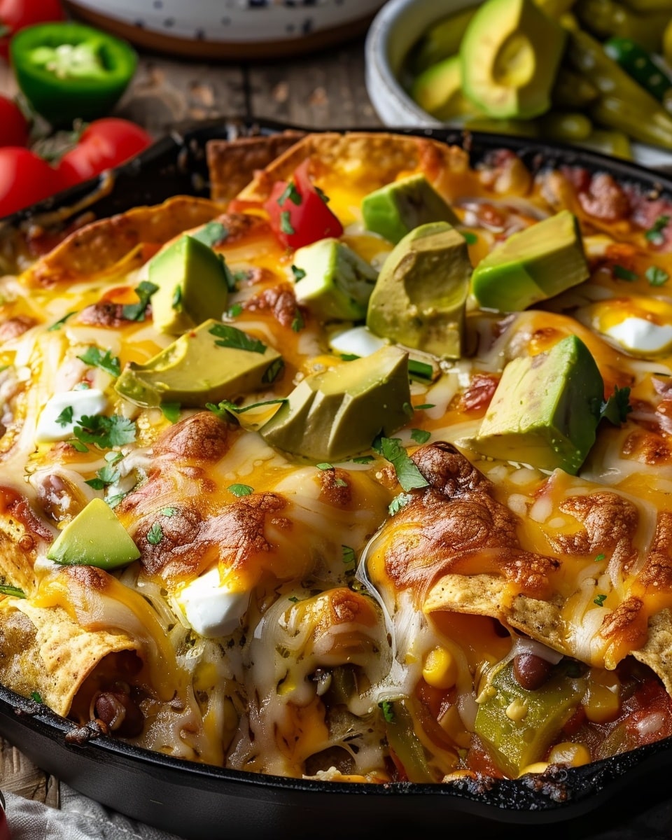 Green Chile & Extra Cheese Chilaquiles