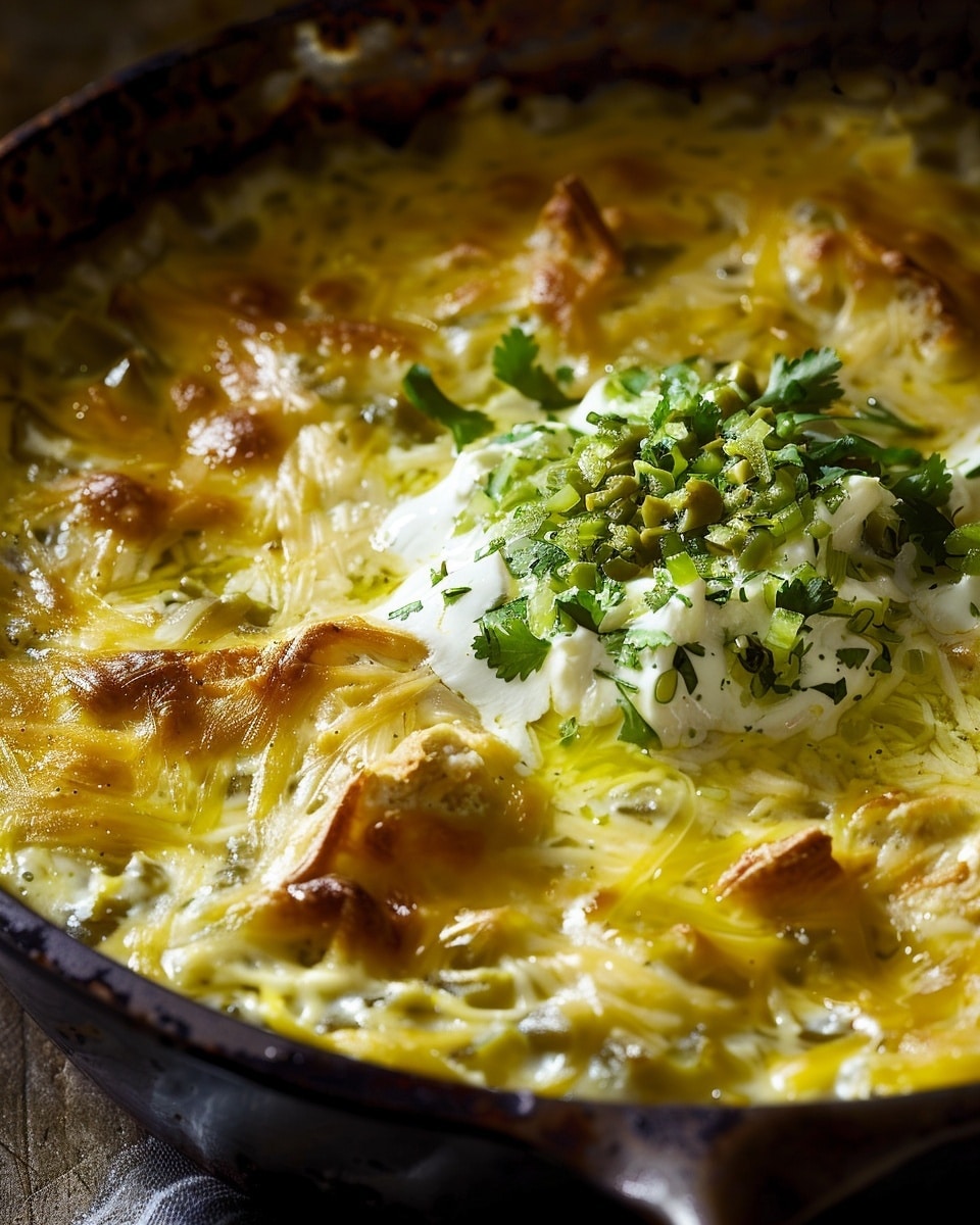 Green Chile & Extra Cheese Chilaquiles