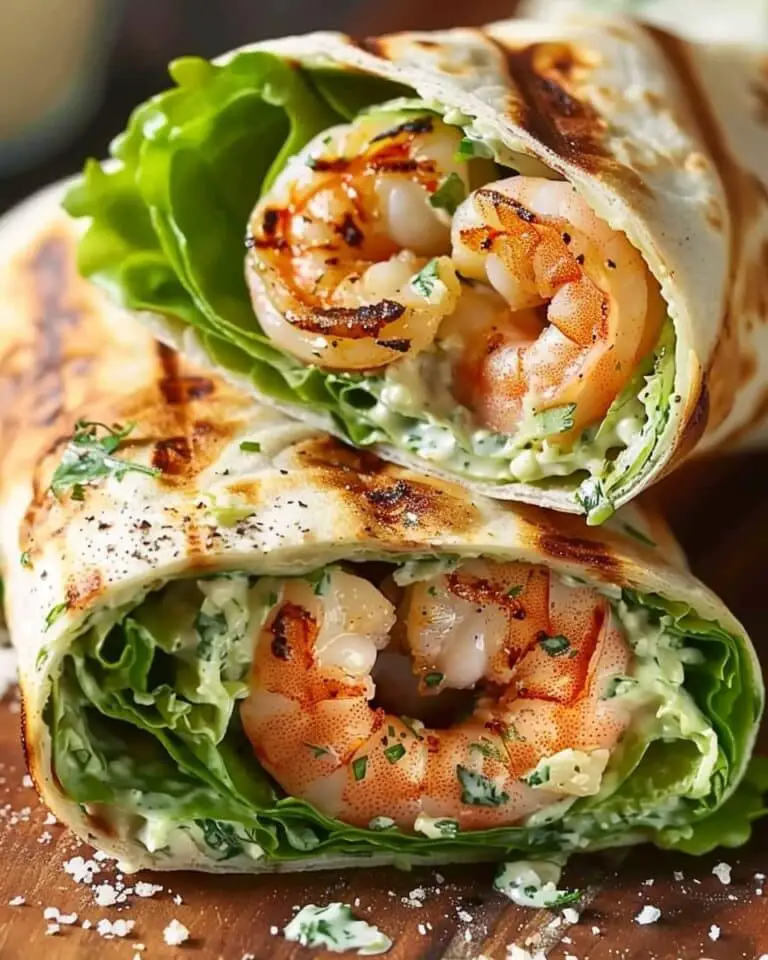 Grilled Shrimp Caesar Wraps