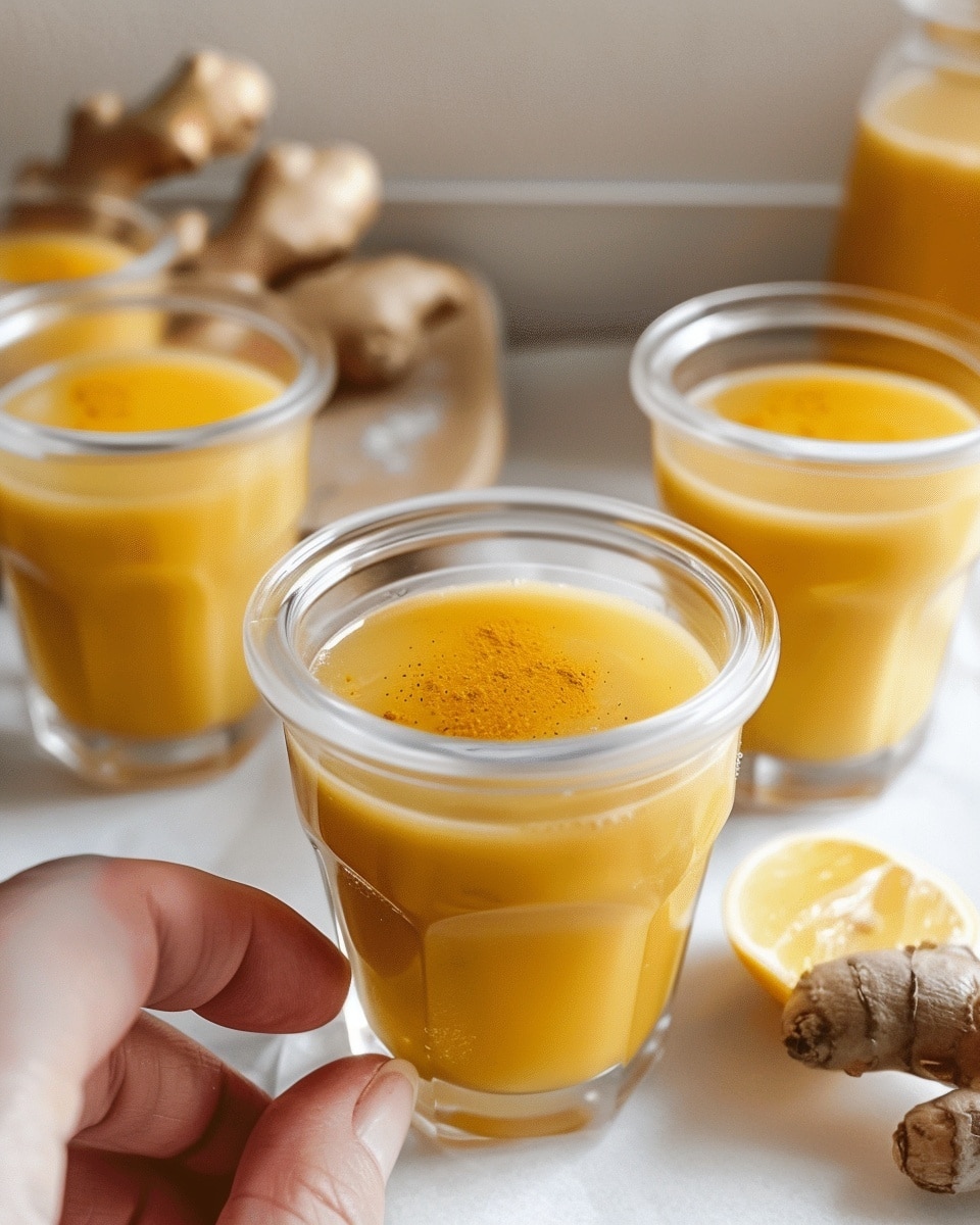 Immunity Boosting Ginger Turmeric Shots