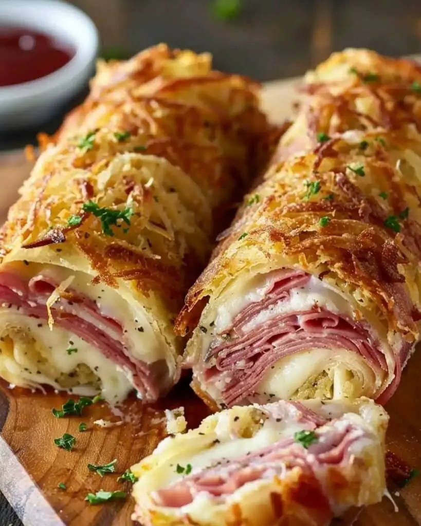Keto Crispy Reuben Roll-Ups