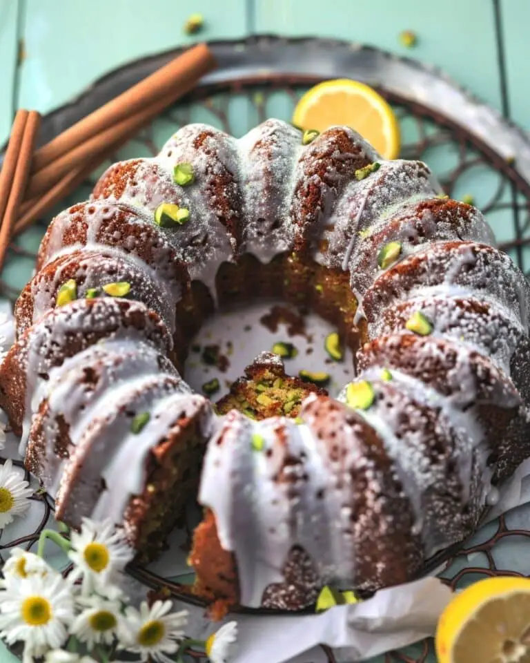 Lemon Pistachio Bundt Cake