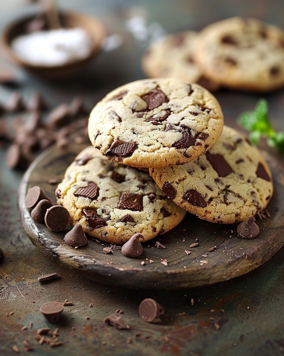 Mint Chocolate Chip Pudding Cookies