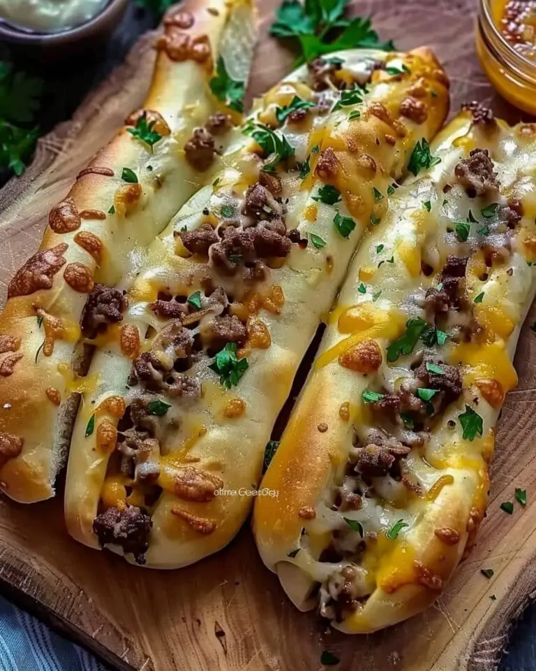 Philly Cheesesteak Stuffed Cheesy Breadsticks