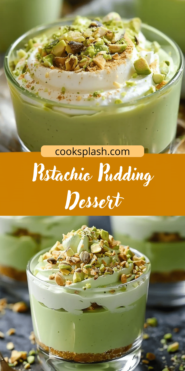 Splosh Pudding Pistachio Pudding Dessert | Cook Splash