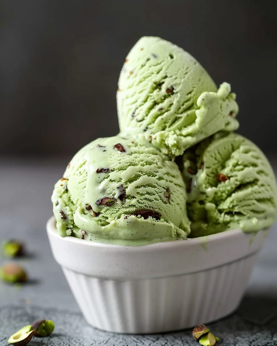Pistachio Stracciatella Gelato