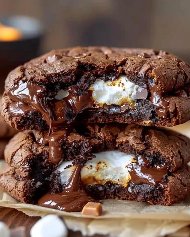 Sugar-Free S’mores Stuffed Chocolate Cookies