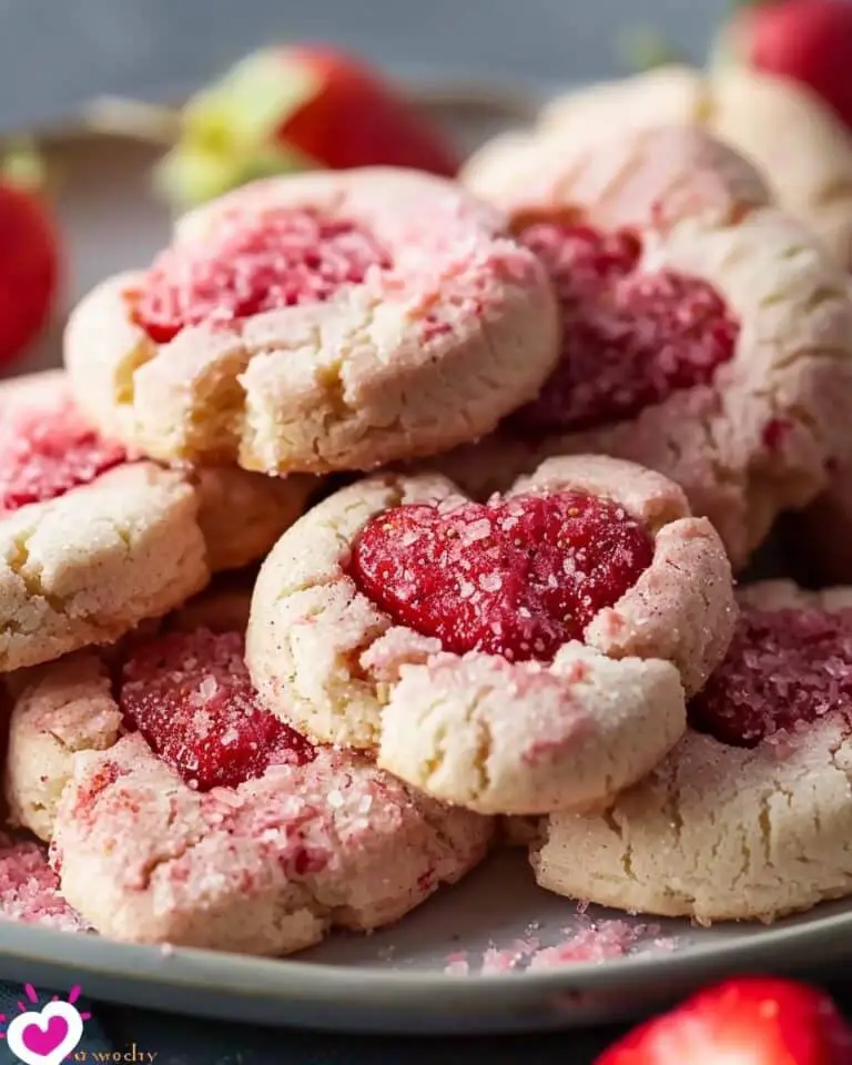 Sugar-Free Valentine Strawberry Cookies