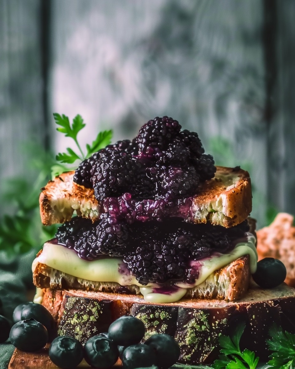 Blueberry Brie Grilled Cheese