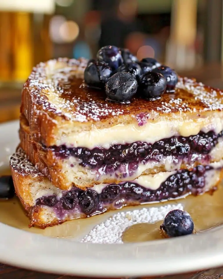 Blueberry Cheesecake Stuffed French Toast