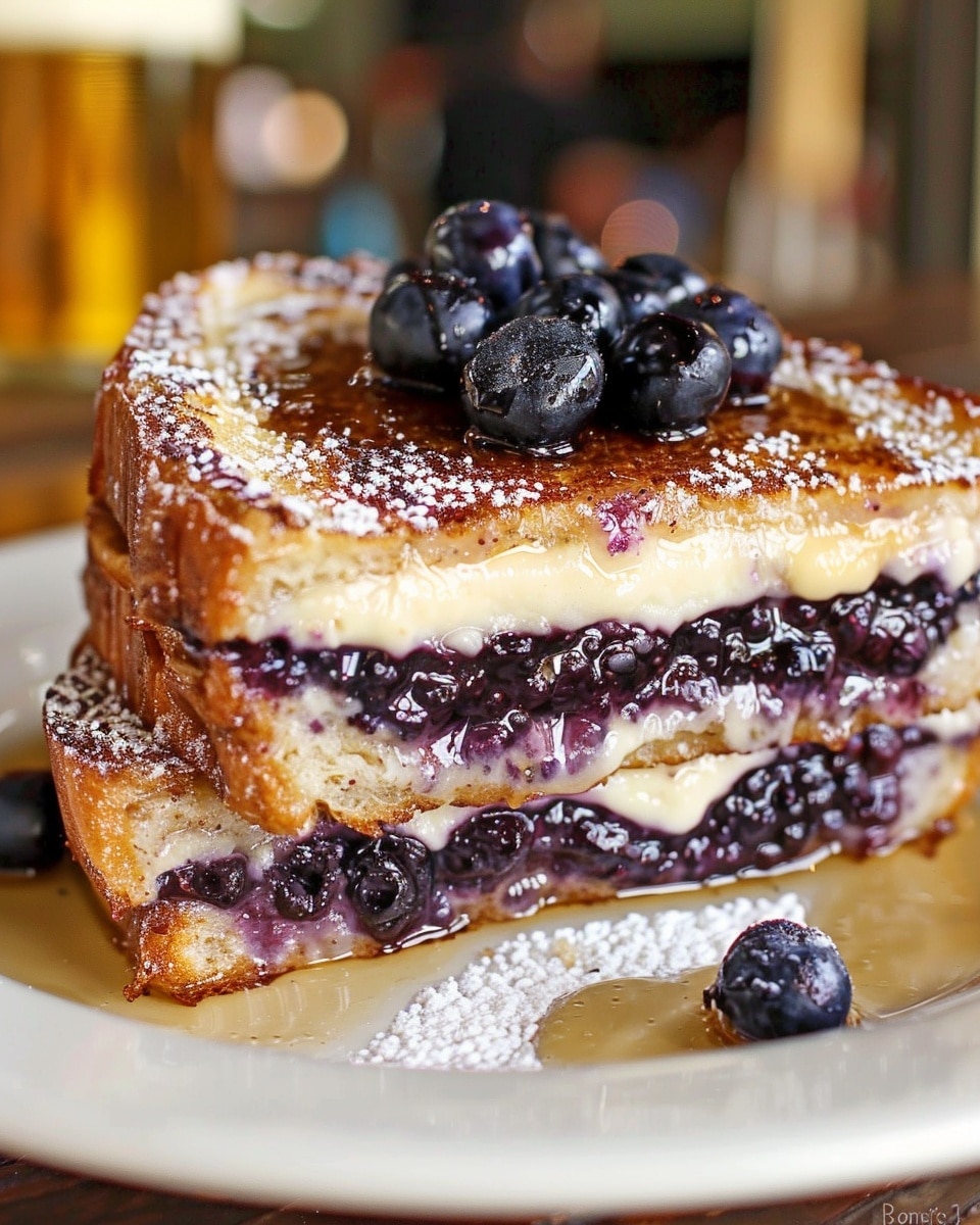 Blueberry Cheesecake Stuffed French Toast