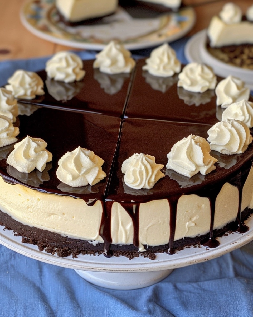 Ho to make Boston Cream Pie Cheesecake