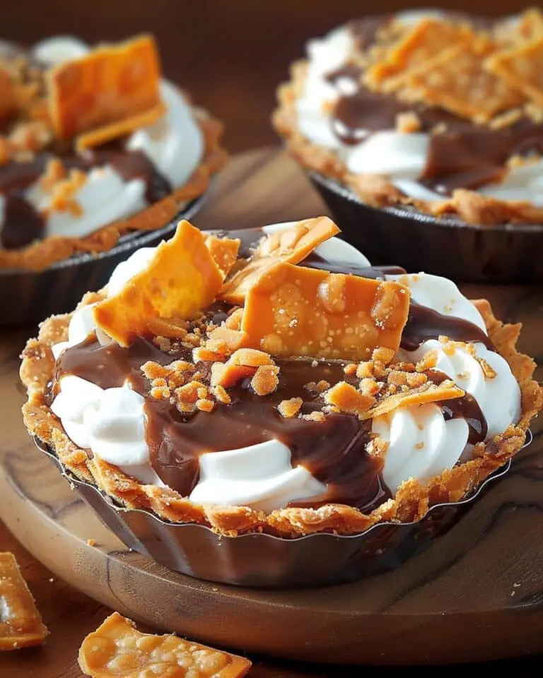 Ho to make Butterfinger Caramel Crunch Mini Pies