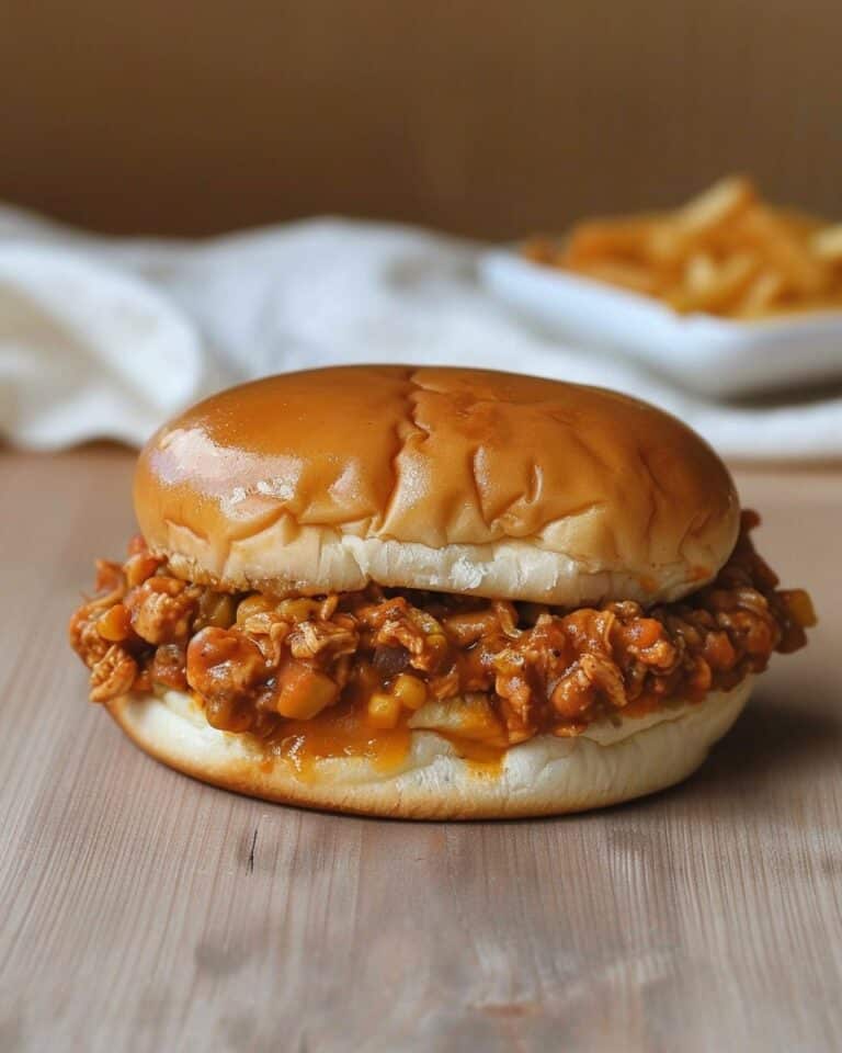 Cajun Chicken Sloppy Joes with Creamy Cheese Sauce