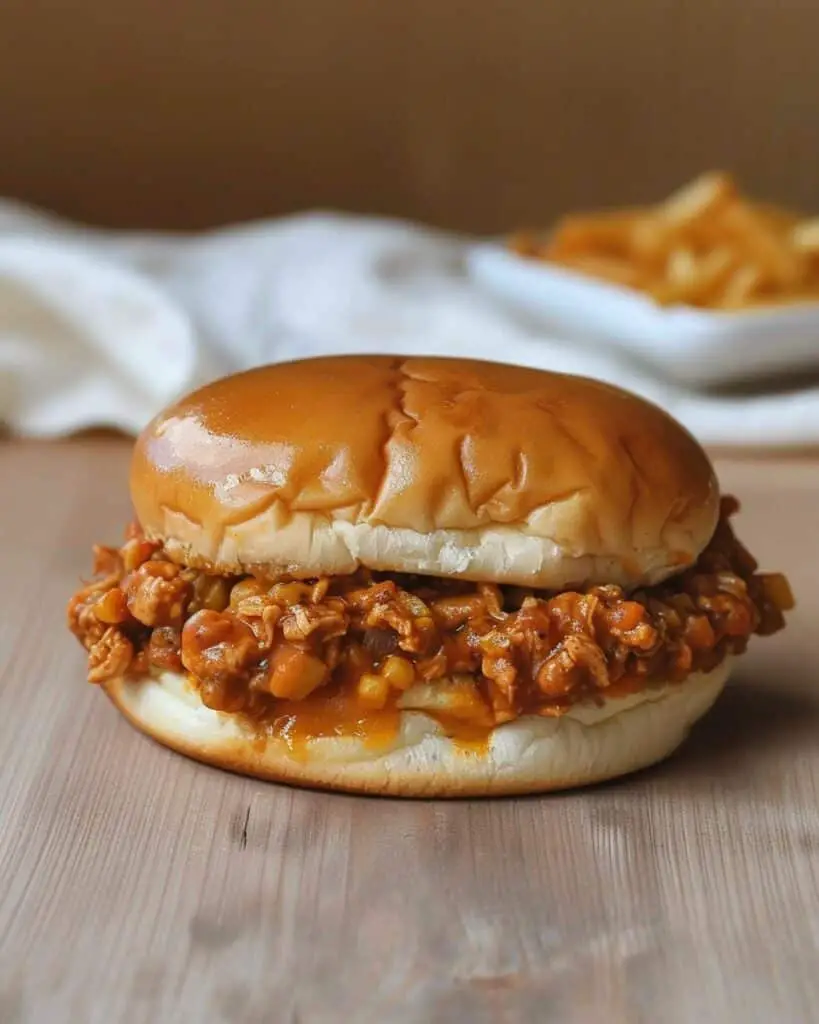 Cajun Chicken Sloppy Joes with Creamy Cheese Sauce