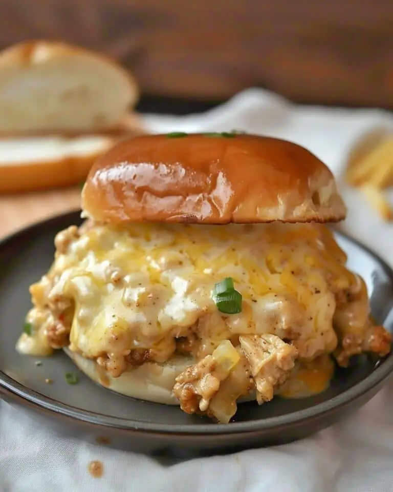 Cajun Chicken Sloppy Joes with Creamy Cheese Sauce