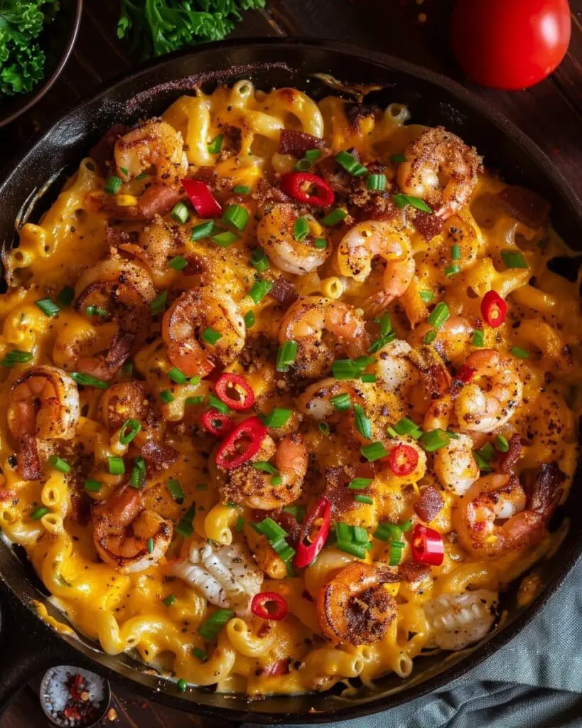Cajun Shrimp and Crab Mac and Cheese