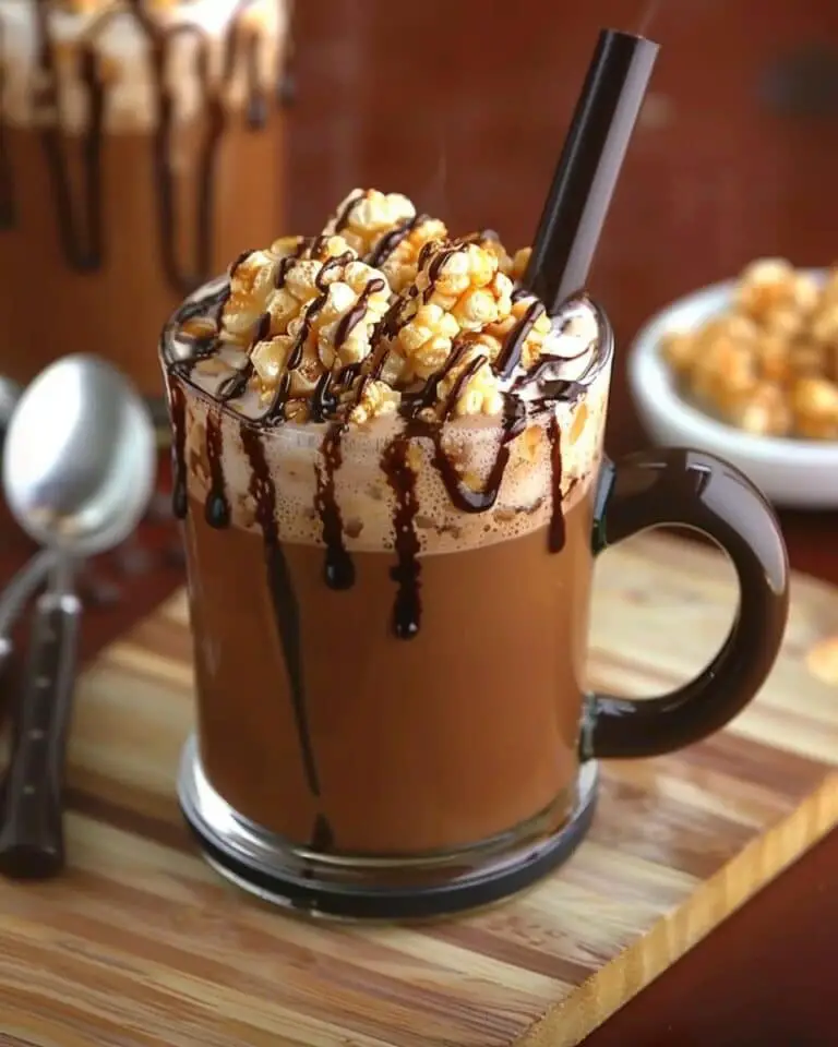 Caramel Corn Hot Chocolate