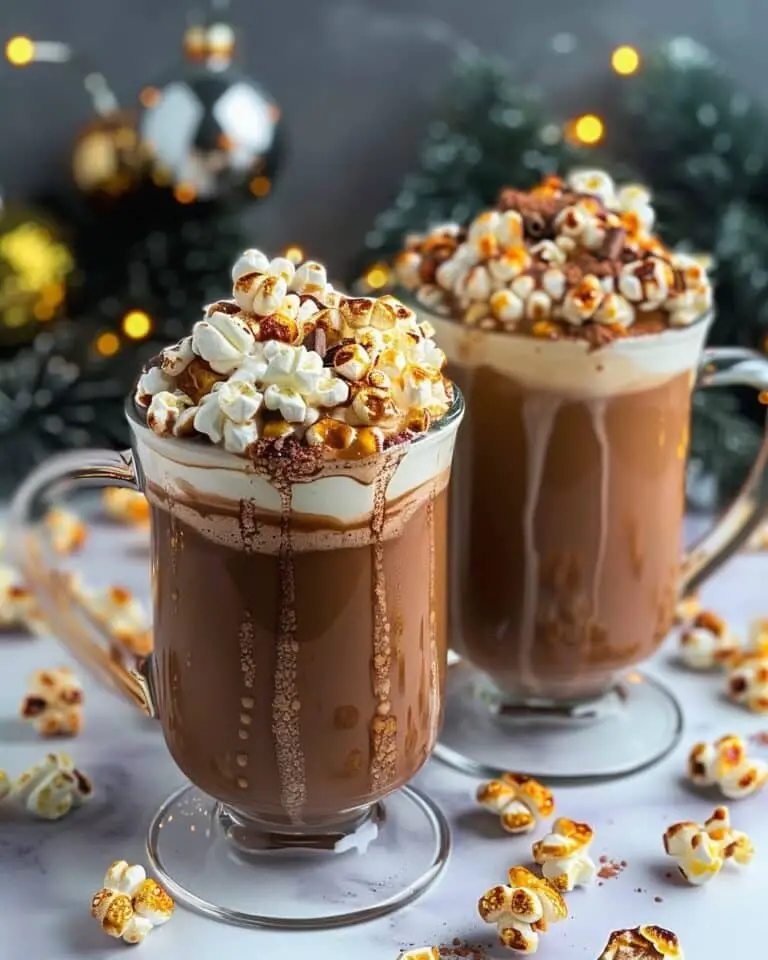 Caramel Corn Hot Chocolate