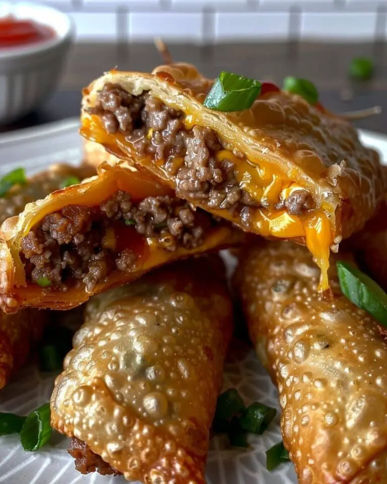 Ho to make Cheeseburger Egg Rolls
