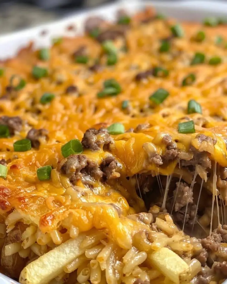 Cheeseburger French Fry Casserole