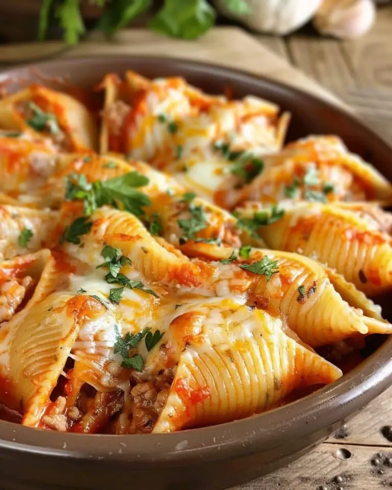 Cheesy Taco Stuffed Pasta Shells