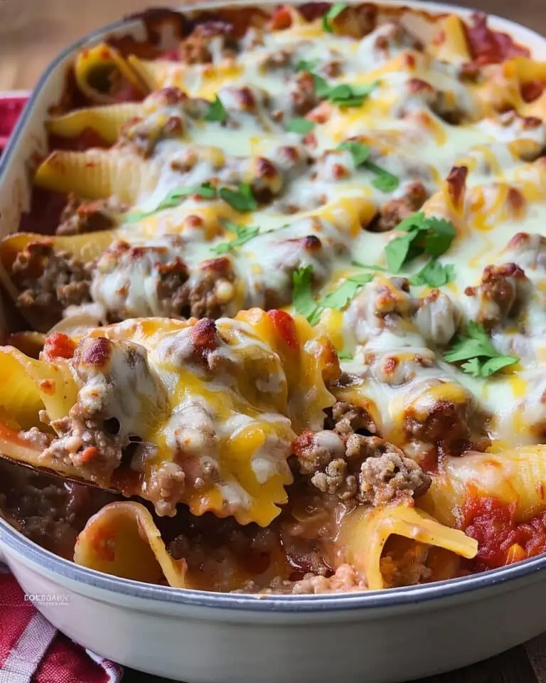 Cheesy Taco Stuffed Pasta Shells