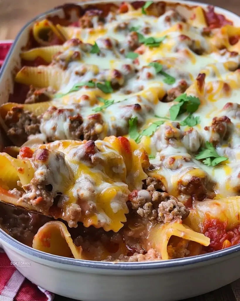 Cheesy Taco Stuffed Pasta Shells