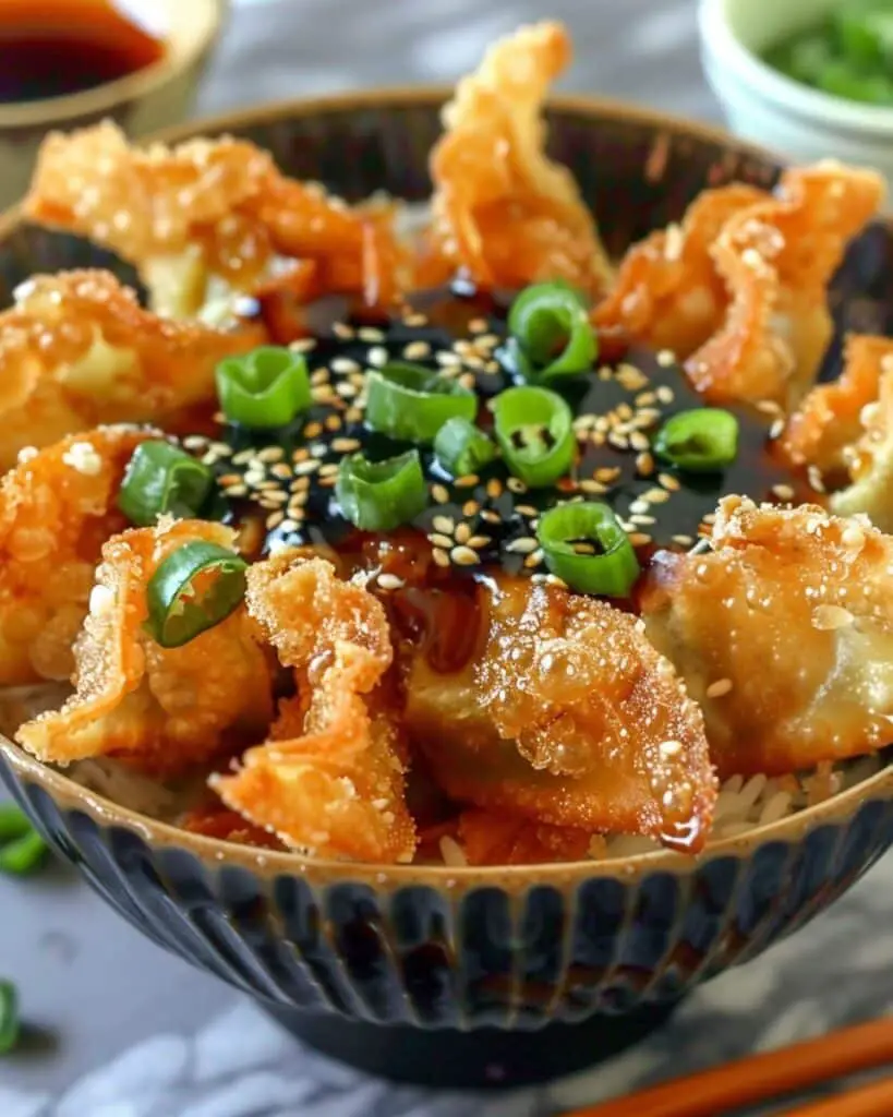 Chile Relleno Wontons with Jalapeño Soy Sauce