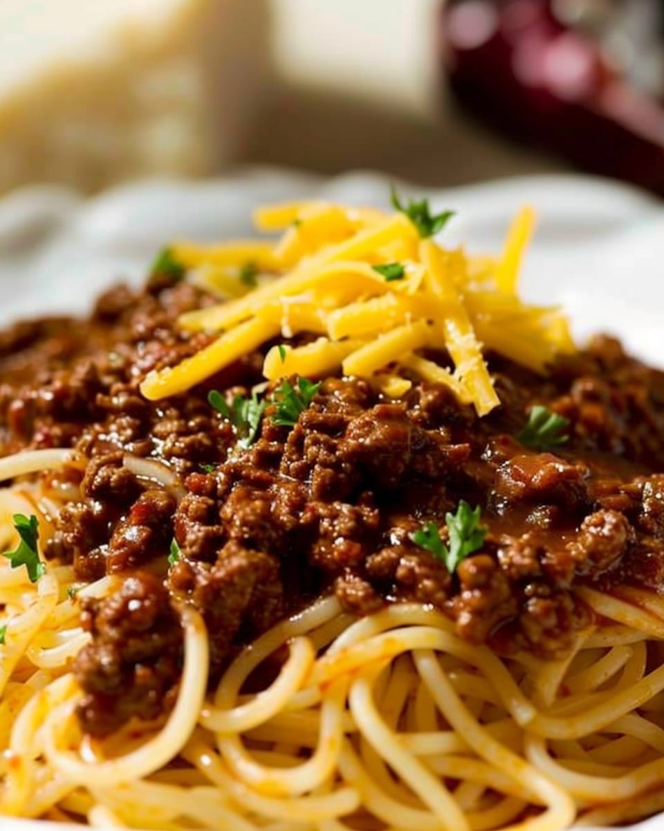 Cincinnati Chili Over Spaghetti
