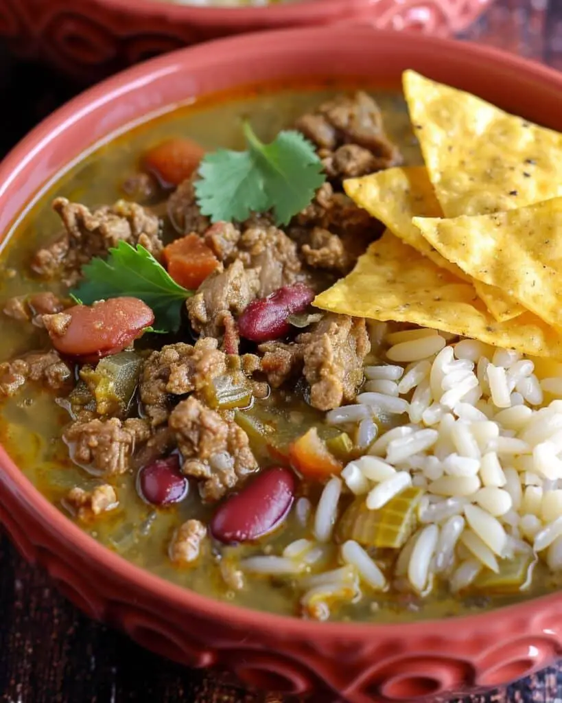 Colorado Green Chili with Pinto Beans