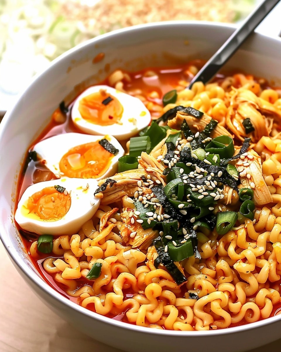 Creamy Garlic Chicken Ramen