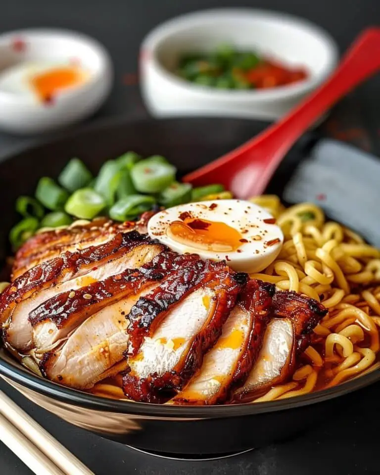 Creamy Garlic Chicken Ramen
