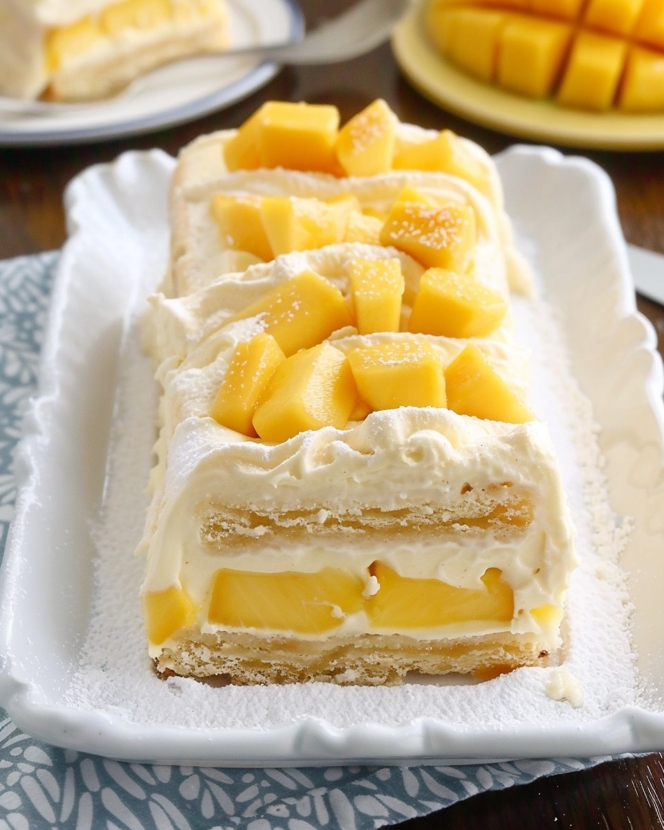 Creamy Mango Charlotte