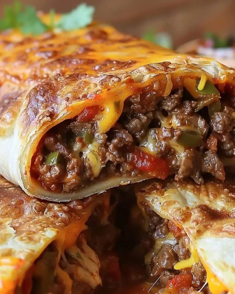 Crispy Beef and Cheese Chimichangas