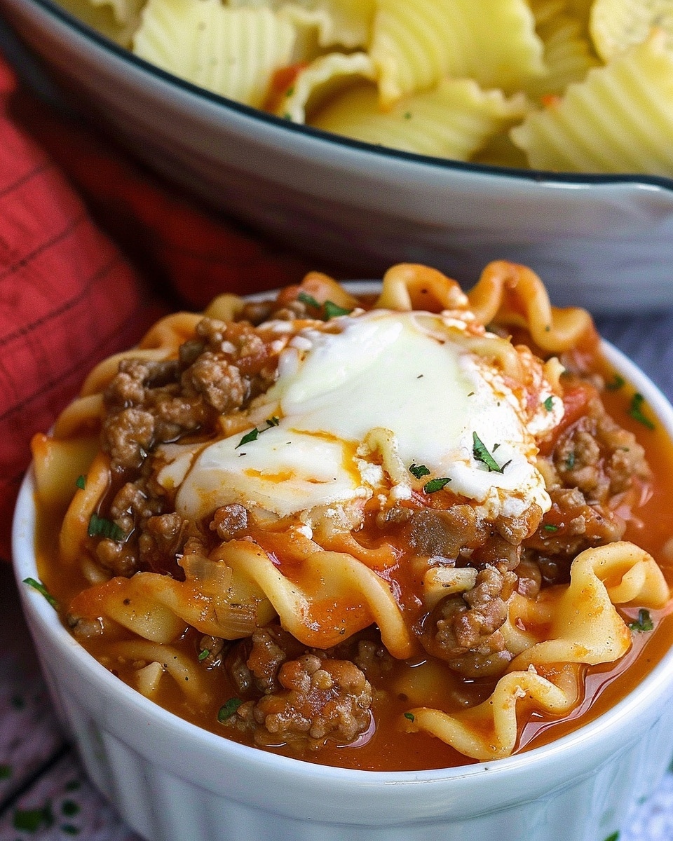 Crockpot Lasagna Soup