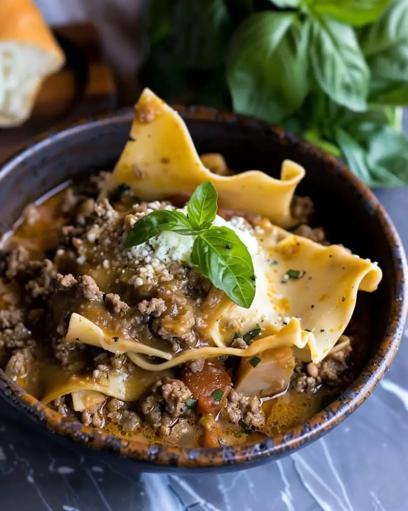 Crockpot Lasagna Soup