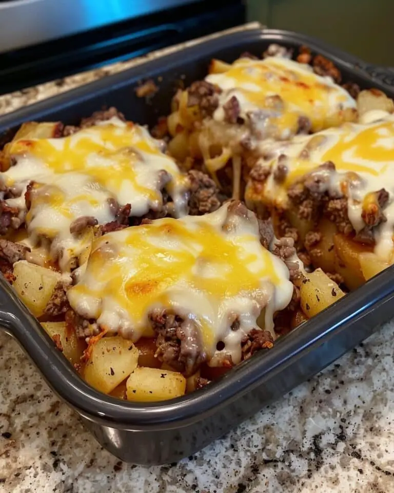Ho to make Crockpot Loaded Steak and Potato Bake