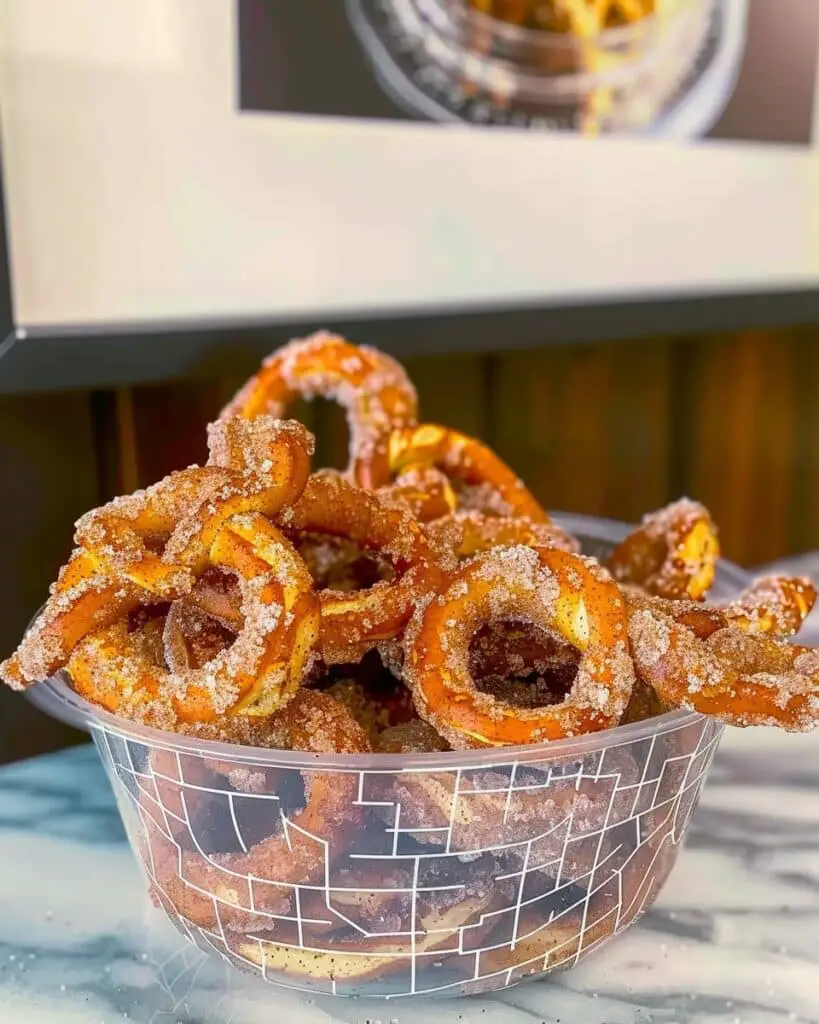 Crunchy Cinnamon Sugar Pretzels (Air Fryer or Oven)