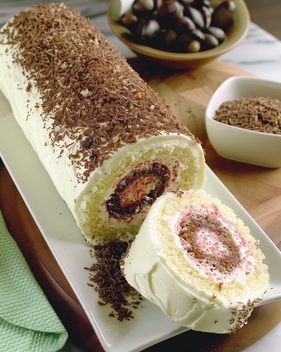Ho to make Easter Cake Roll